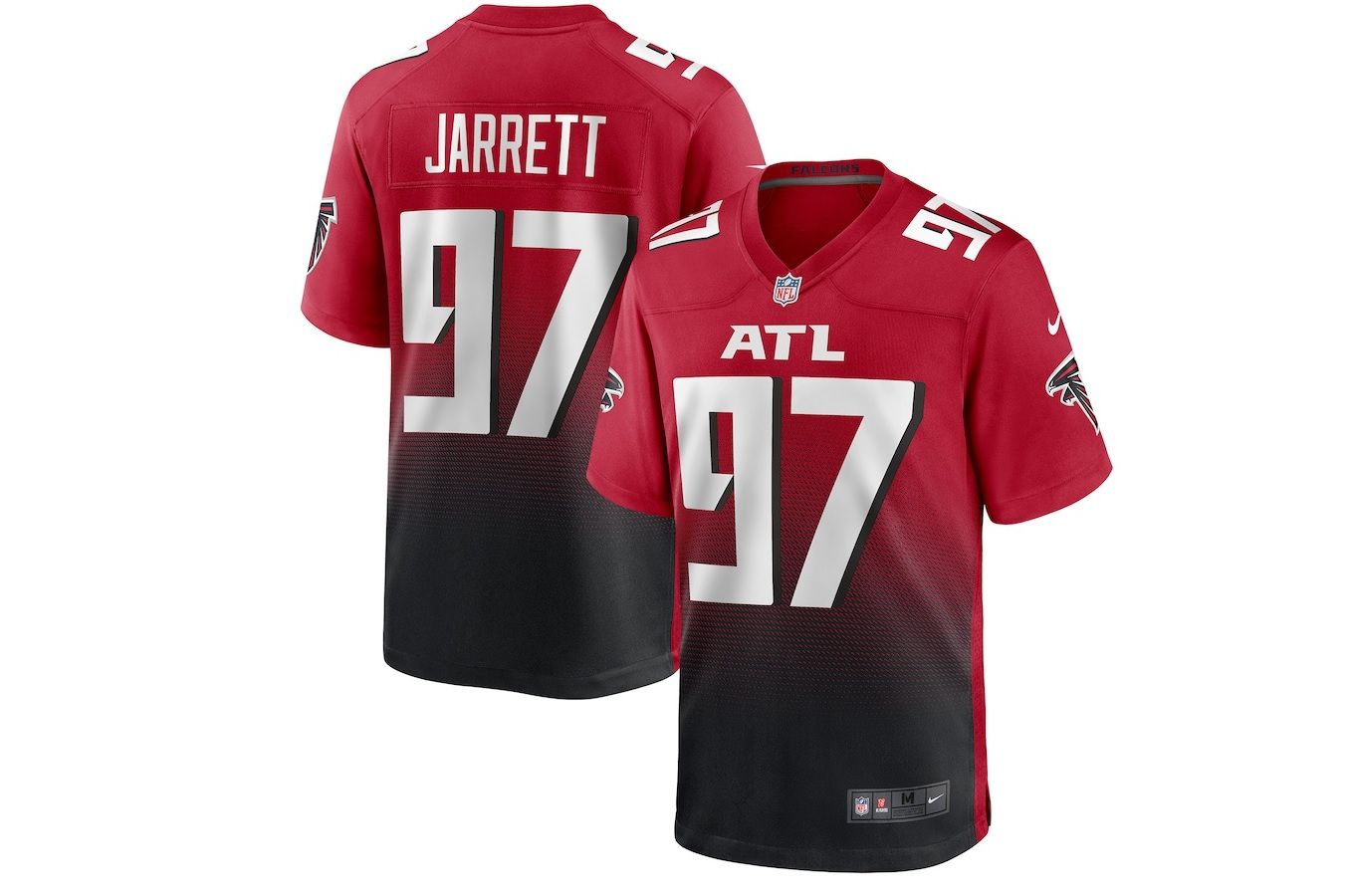 Men Atlanta Falcons #97 Grady Jarrett Nike Red 2nd Alternate Game NFL Jersey